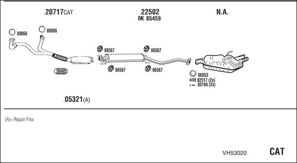 Walker VH53020 - Exhaust System car-mod.net