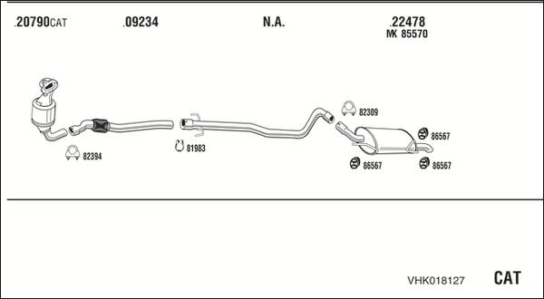 Walker VHK018127 - Exhaust System car-mod.net