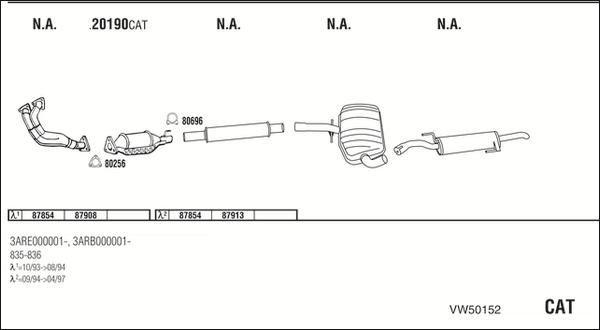 Walker VW50152 - Exhaust System car-mod.net
