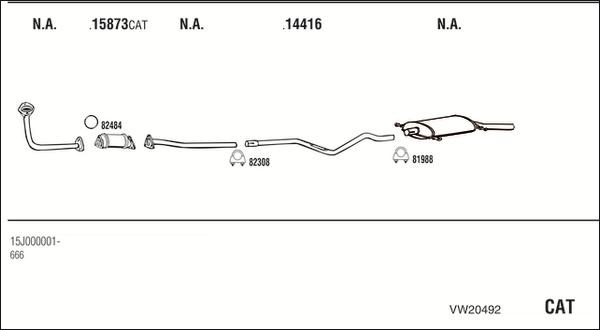 Walker VW20492 - Exhaust System car-mod.net
