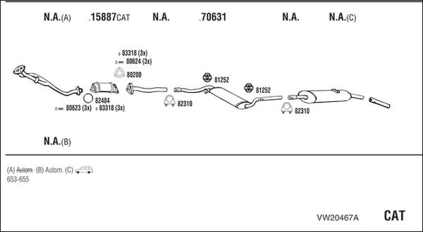 Walker VW20467A - Exhaust System car-mod.net