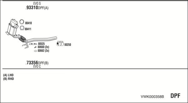 Walker VWK000358B - Exhaust System car-mod.net