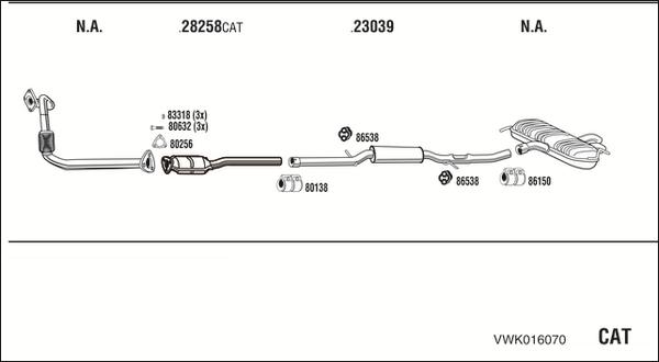 Walker VWK016070 - Exhaust System car-mod.net