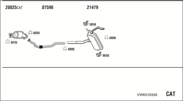 Walker VWK016346 - Exhaust System car-mod.net