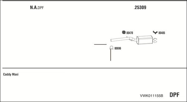 Walker VWK011155B - Exhaust System car-mod.net