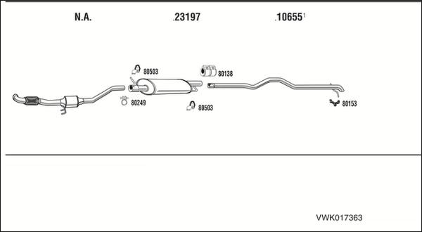Walker VWK017363 - Exhaust System car-mod.net