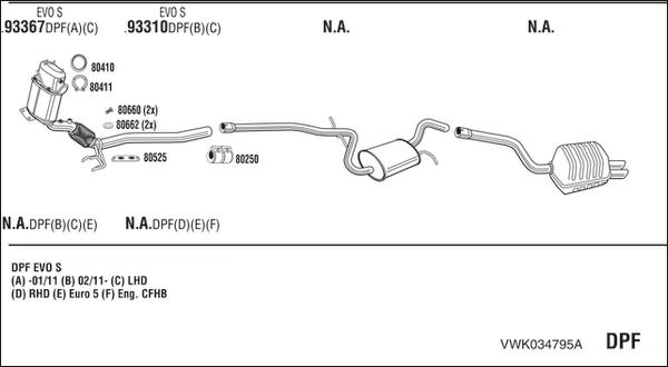 Walker VWK034795A - Exhaust System car-mod.net