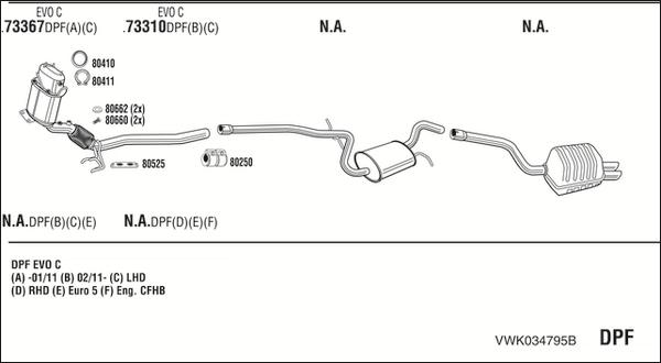Walker VWK034795B - Exhaust System car-mod.net