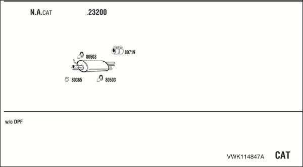 Walker VWK114847A - Exhaust System car-mod.net