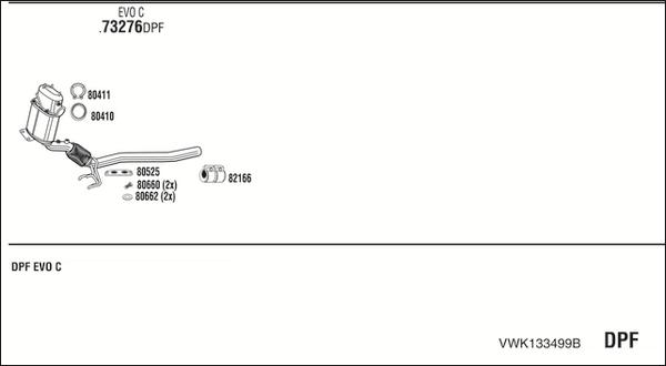 Walker VWK133499B - Exhaust System car-mod.net