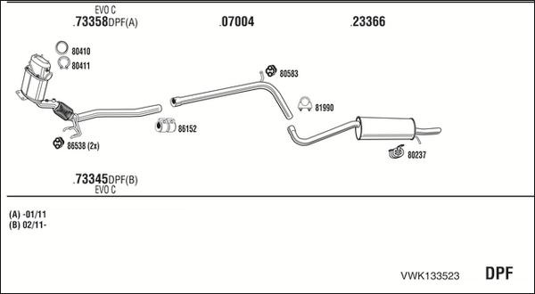 Walker VWK133523 - Exhaust System car-mod.net