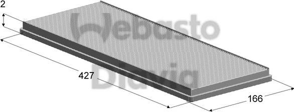 Webasto 82D0325135A - Filter, interior air car-mod.net