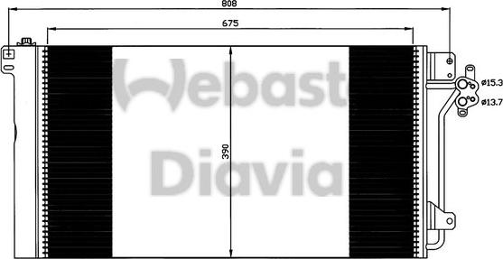 Webasto 82D0225629A - Condenser, air conditioning car-mod.net