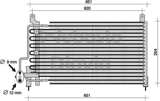 CARRO 047206400 - Condenser, air conditioning car-mod.net