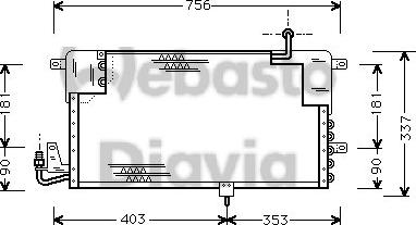 Webasto 82D0225144A - Condenser, air conditioning car-mod.net