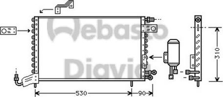 Webasto 82D0225101A - Condenser, air conditioning car-mod.net