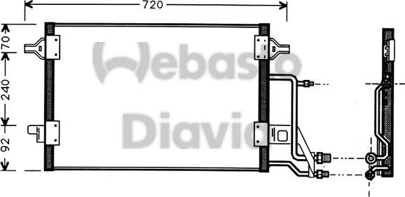 Webasto 82D0225184A - Condenser, air conditioning car-mod.net