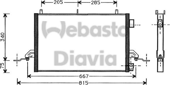 Webasto 82D0225276A - Condenser, air conditioning car-mod.net