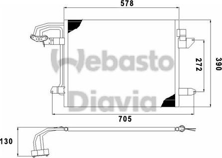 Webasto 82D0226191MA - Condenser, air conditioning car-mod.net
