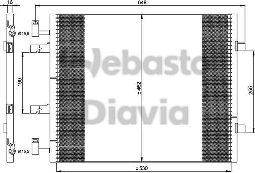 Webasto 82D0226265MA - Condenser, air conditioning car-mod.net