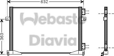 Webasto 82D0226203MA - Condenser, air conditioning car-mod.net