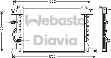 Webasto 82D0226214MA - Condenser, air conditioning car-mod.net