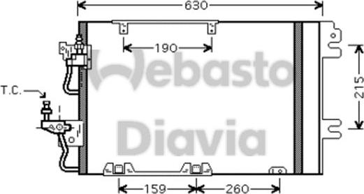 Webasto 82D0226217MA - Condenser, air conditioning car-mod.net
