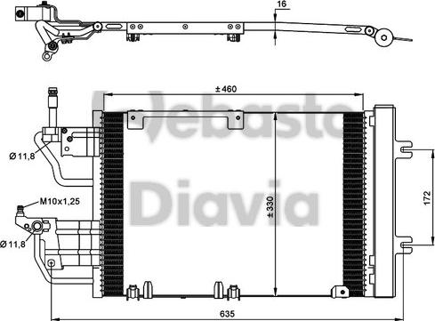 Webasto 82D0226234MA - Condenser, air conditioning car-mod.net