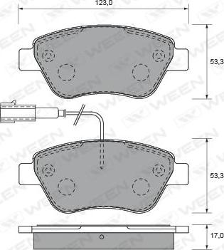 4U Autoparts 22626FT - Brake Pad Set, disc brake car-mod.net