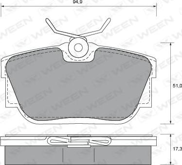 ALLIED NIPPON ABC150L - Brake Pad Set, disc brake car-mod.net