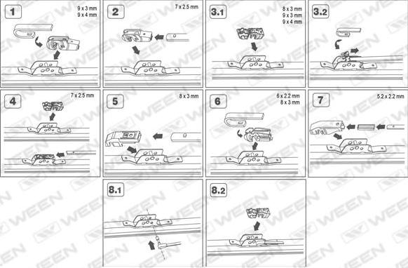 Ween 100-3019 - Wiper Blade car-mod.net