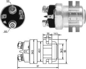 WE PARTS 471480369 - Solenoid Switch, starter car-mod.net