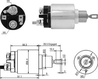 WE PARTS 471480238 - Solenoid Switch, starter car-mod.net