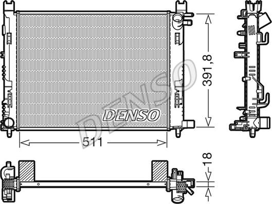 Wilmink Group WG1919574 - Radiator, engine cooling car-mod.net