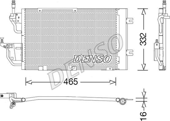 Wilmink Group WG1917332 - Condenser, air conditioning car-mod.net
