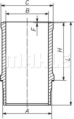 Wilmink Group WG1937942 - Cylinder Sleeve car-mod.net