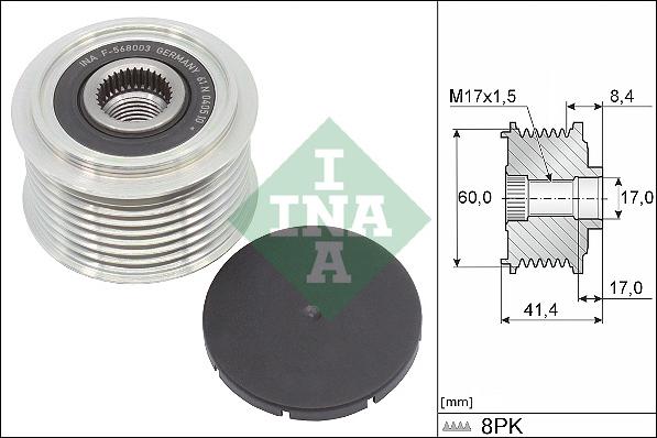 Wilmink Group WG1937882 - Pulley, alternator, freewheel clutch car-mod.net