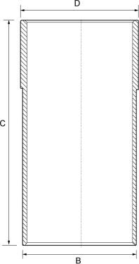 Wilmink Group WG1096177 - Cylinder Sleeve car-mod.net