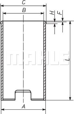 Wilmink Group WG1098261 - Cylinder Sleeve car-mod.net