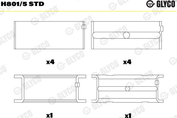 Wilmink Group WG1093141 - Crankshaft Bearing Set car-mod.net