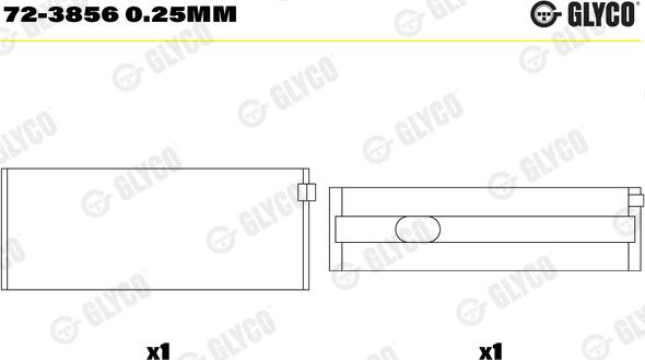 Wilmink Group WG1093787 - Main Bearings, crankshaft car-mod.net