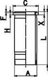Wilmink Group WG1700686 - Cylinder Sleeve car-mod.net