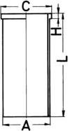 Wilmink Group WG1021737 - Cylinder Sleeve car-mod.net