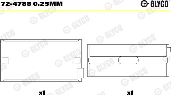 Wilmink Group WG1155035 - Main Bearings, crankshaft car-mod.net