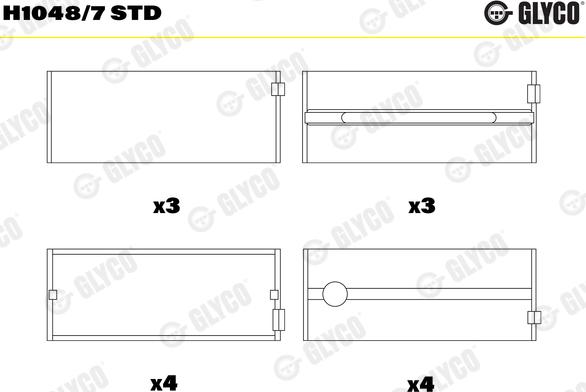 Wilmink Group WG1186122 - Crankshaft Bearing Set car-mod.net