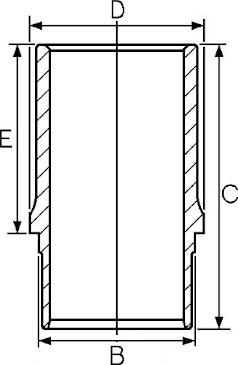 Wilmink Group WG1188200 - Cylinder Sleeve car-mod.net