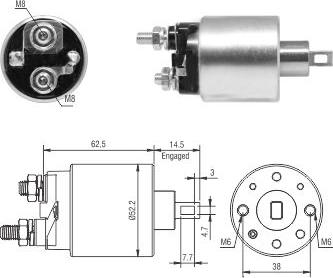 Wilmink Group WG1821441 - Solenoid Switch, starter car-mod.net