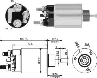 Wilmink Group WG1821451 - Solenoid Switch, starter car-mod.net
