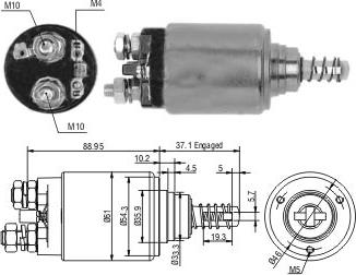 Wilmink Group WG1821423 - Solenoid Switch, starter car-mod.net