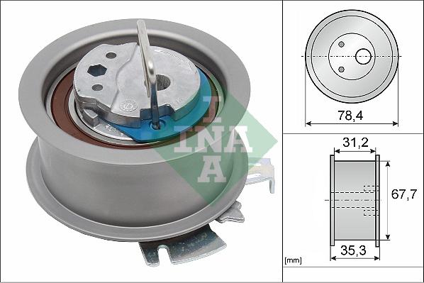 Wilmink Group WG1252415 - Tensioner Pulley, timing belt car-mod.net